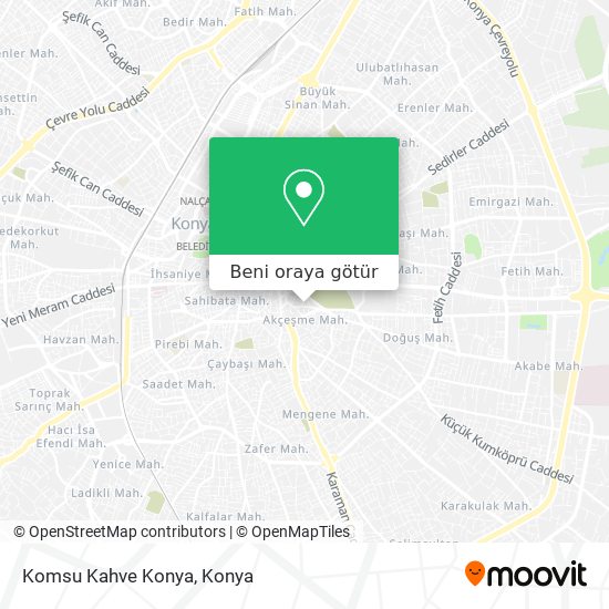 Komsu Kahve Konya harita