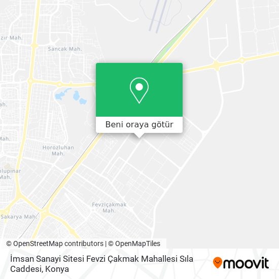İmsan Sanayi Sitesi Fevzi Çakmak Mahallesi Sıla Caddesi harita