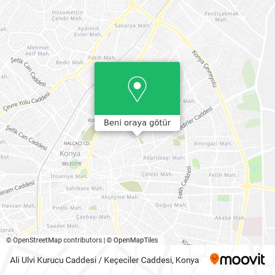 Ali Ulvi Kurucu Caddesi / Keçeciler Caddesi harita
