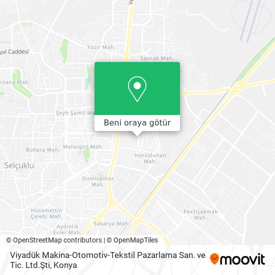 Viyadük Makina-Otomotiv-Tekstil Pazarlama San. ve Tic. Ltd.Şti harita