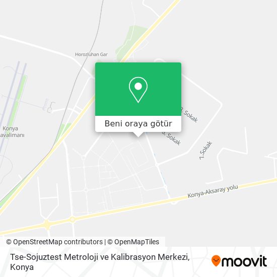 Tse-Sojuztest Metroloji ve Kalibrasyon Merkezi harita