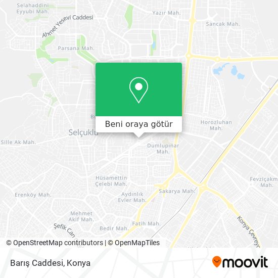 Barış Caddesi harita