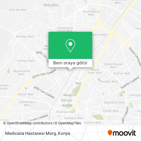 Medicana Hastanesi Morg harita