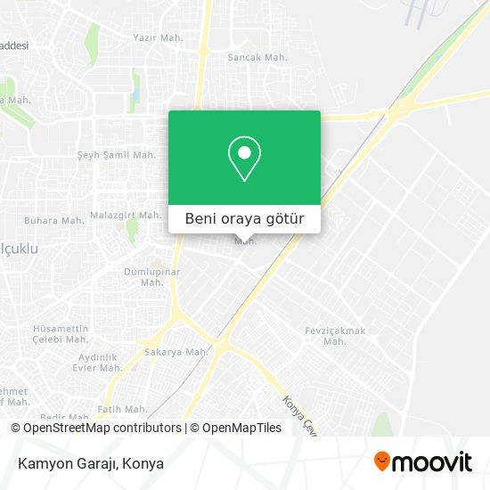 Kamyon Garajı harita