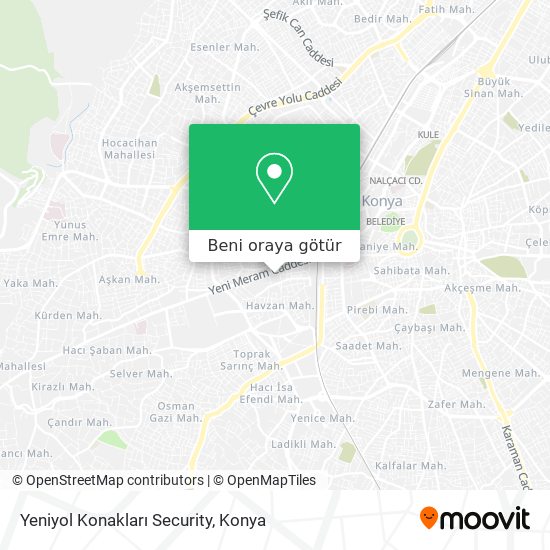 Yeniyol Konakları Security harita