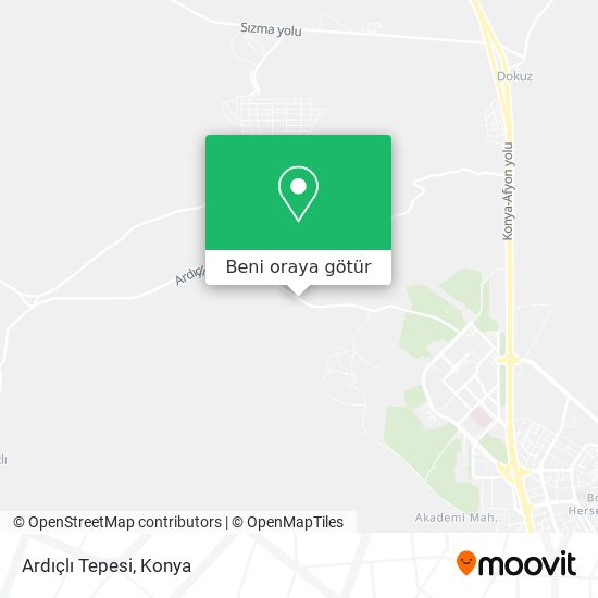Ardıçlı Tepesi harita