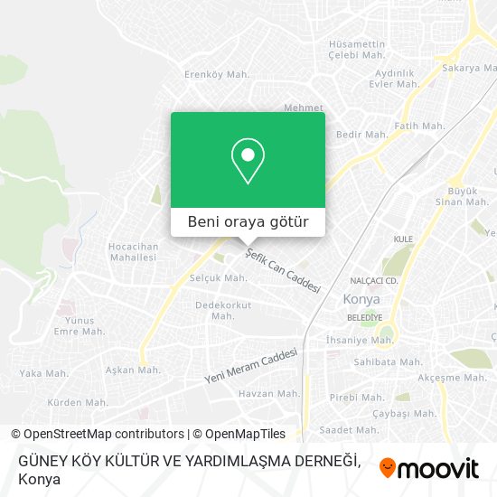 GÜNEY KÖY KÜLTÜR VE YARDIMLAŞMA DERNEĞİ harita