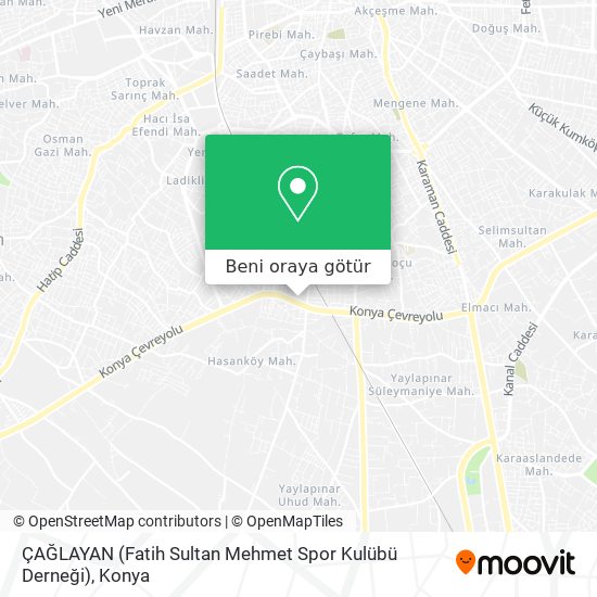 ÇAĞLAYAN (Fatih Sultan Mehmet Spor Kulübü Derneği) harita