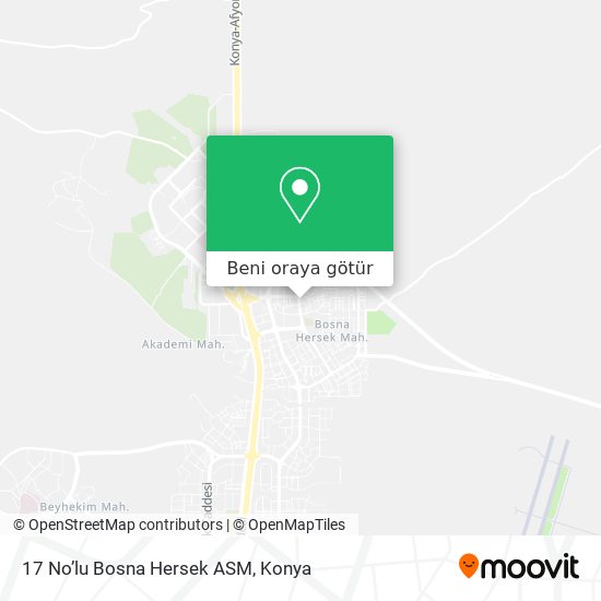 17 No’lu Bosna Hersek ASM harita