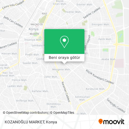 KOZANOĞLU MARKET harita
