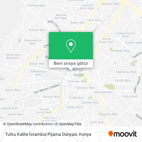 Tutku Kalite İstambul Pijama Dünyasi harita