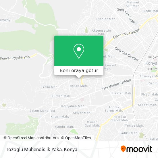 Tozoğlu Mühendislik Yaka harita