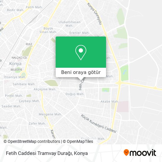 Fetih Caddesi Tramvay Durağı harita