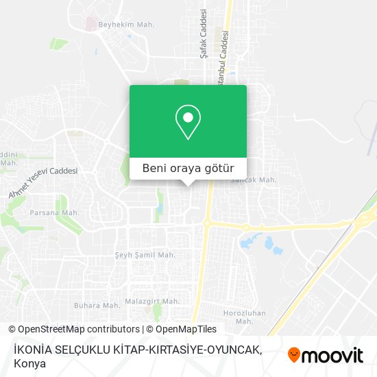 İKONİA SELÇUKLU KİTAP-KIRTASİYE-OYUNCAK harita