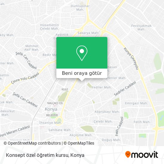 Konsept özel öğretim kursu harita