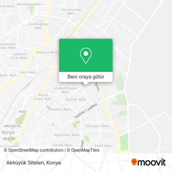 Akhüyük Siteleri harita