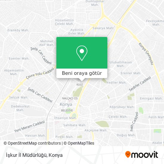 İşkur İl Müdürlüğü harita