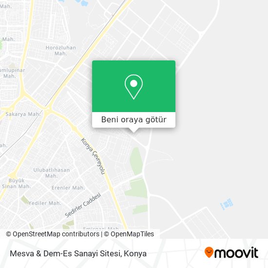 Mesva & Dem-Es Sanayi Sitesi harita