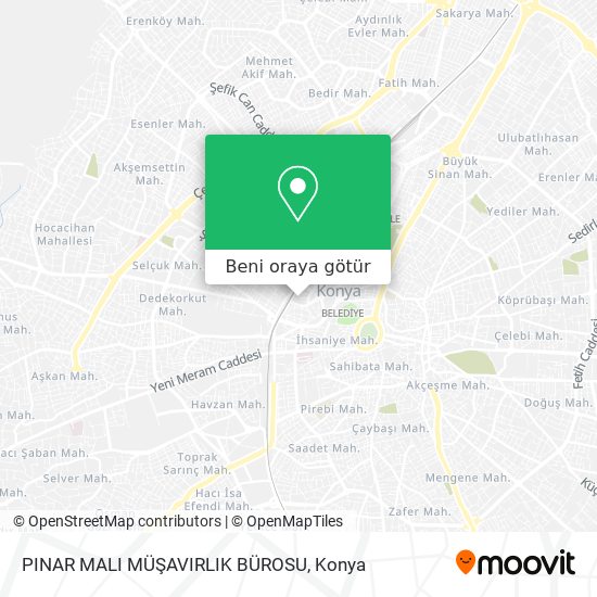 PINAR MALI MÜŞAVIRLIK BÜROSU harita