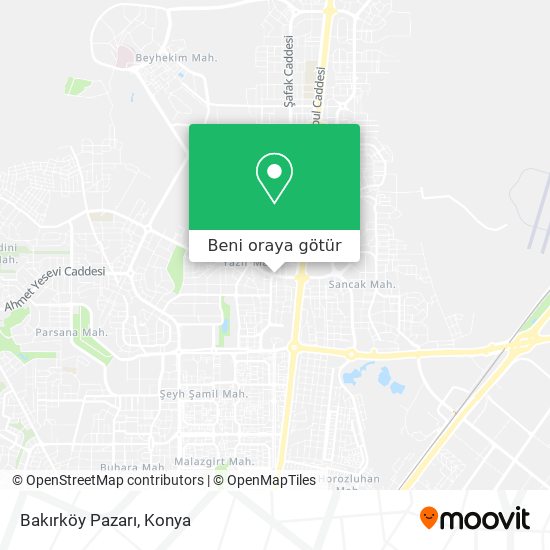 Bakırköy Pazarı harita
