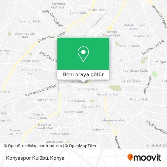 Konyaspor Kulübü harita