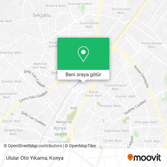 Ulular Oto Yıkama harita