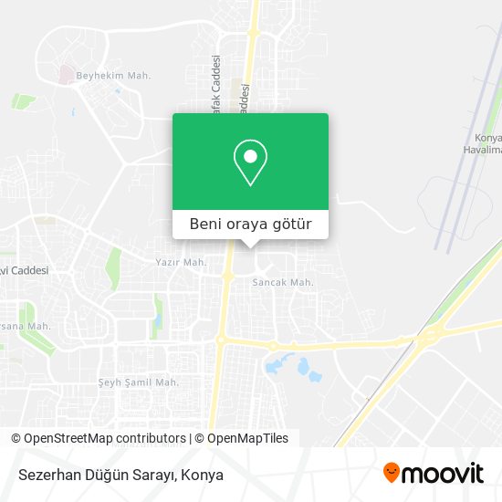 Sezerhan Düğün Sarayı harita