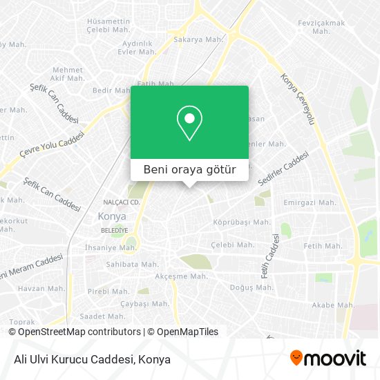 Ali Ulvi Kurucu Caddesi harita