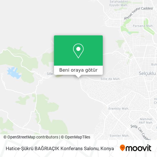 Hatice-Şükrü BAĞRIAÇIK Konferans Salonu harita