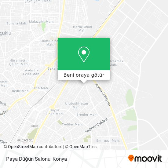 Paşa Düğün Salonu harita