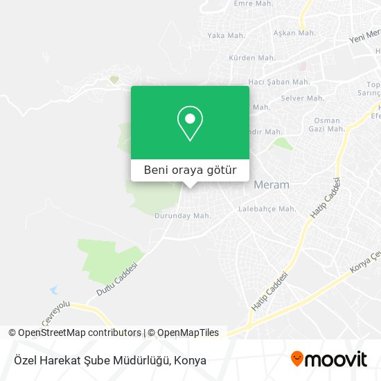 Özel Harekat Şube Müdürlüğü harita