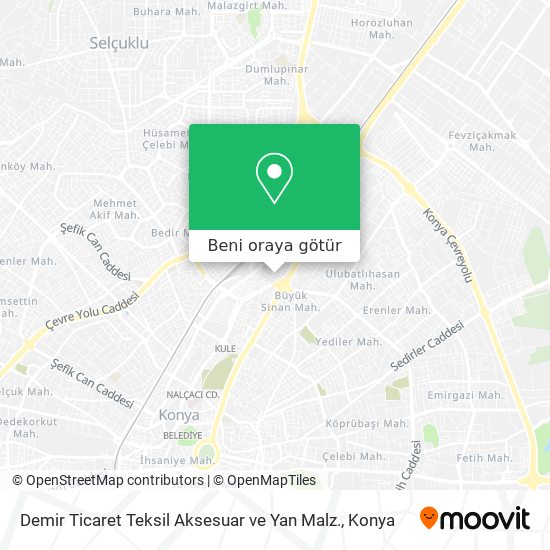Demir Ticaret Teksil Aksesuar ve Yan Malz. harita