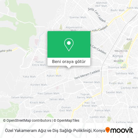 Özel Yakameram Ağız ve Diş Sağlığı Polikliniği harita
