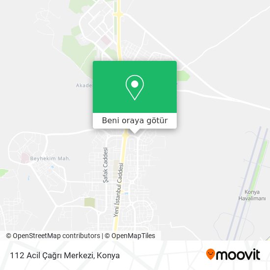 112 Acil Çağrı Merkezi harita