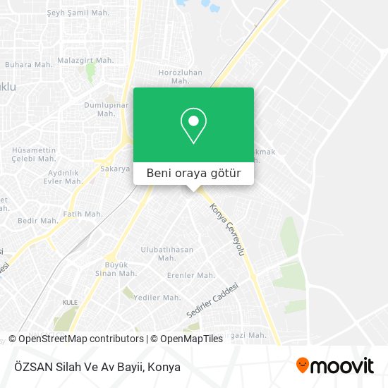 ÖZSAN Silah Ve Av Bayii harita