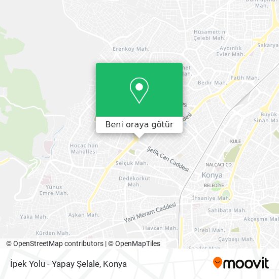 İpek Yolu - Yapay Şelale harita