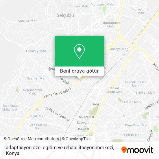 adaptasyon ozel egitim ve rehabilitasyon merkezi harita