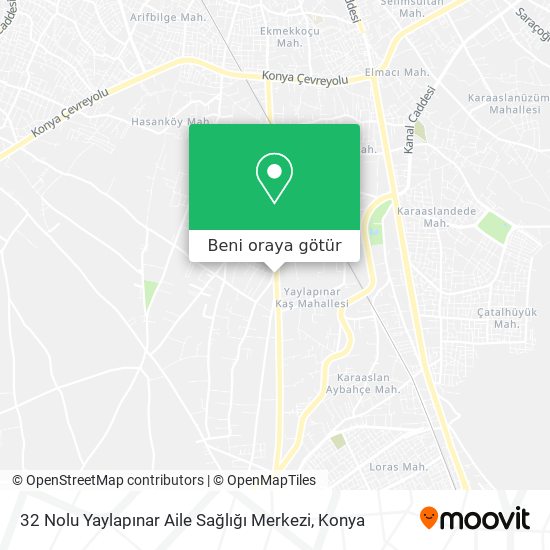 32 Nolu Yaylapınar  Aile Sağlığı Merkezi harita