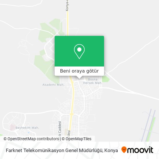 Farknet Telekomünikasyon Genel Müdürlüğü harita