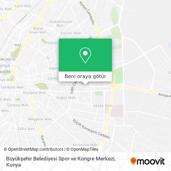 Büyükşehir Belediyesi Spor ve Kongre Merkezi harita