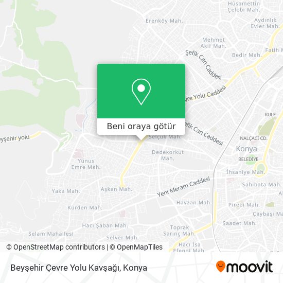 Beyşehir Çevre Yolu Kavşağı harita