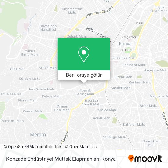Konzade Endüstriyel Mutfak Ekipmanları harita
