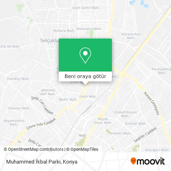 Muhammed İkbal Parkı harita