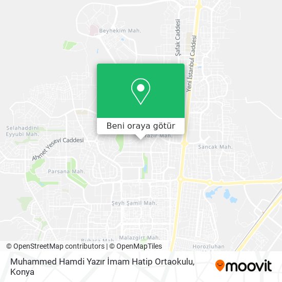 Muhammed Hamdi Yazır İmam Hatip Ortaokulu harita