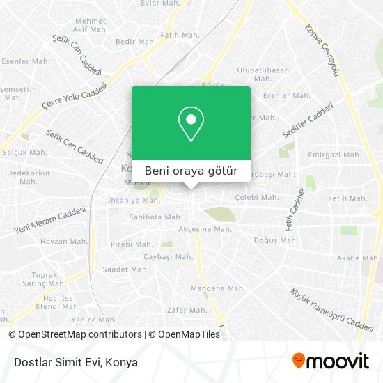 Dostlar Simit Evi harita