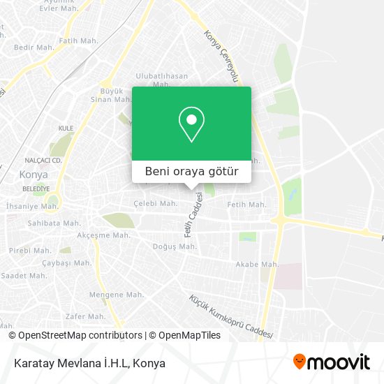 Karatay Mevlana İ.H.L harita