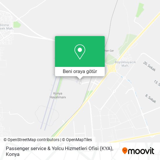 Passenger service & Yolcu Hizmetleri Ofisi (KYA) harita