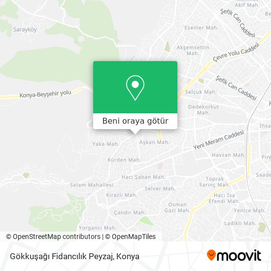 Gökkuşağı Fidancılık Peyzaj harita