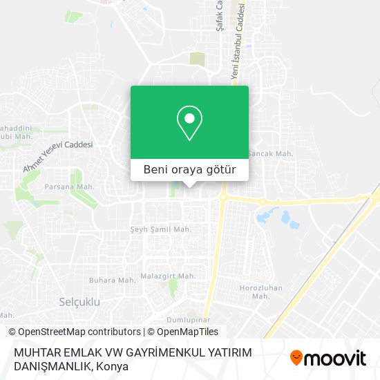 MUHTAR EMLAK VW GAYRİMENKUL YATIRIM DANIŞMANLIK harita