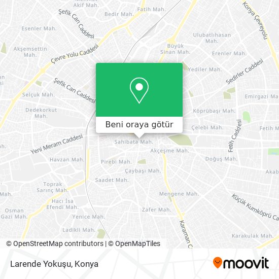 Larende Yokuşu harita